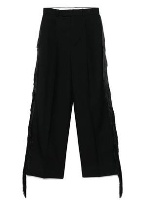 Carven frined trousers - Black