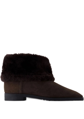 TOTEME fold down ankle boots - Brown