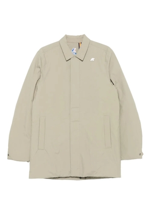 K-Way collared padded coat - Neutrals