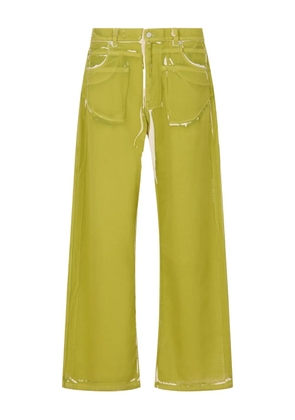 Marni five-pocket printed trousers - Green