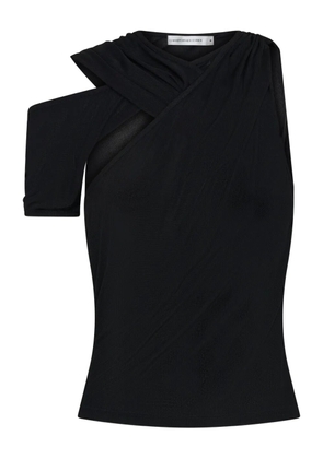 Christopher Esber draped one-shoulder top - Black