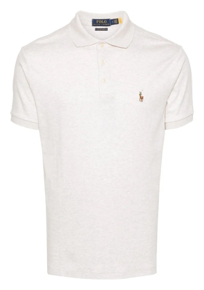 Polo Ralph Lauren Polo Pony-embroidered cotton polo shirt - Neutrals