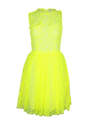 MSGM lace sleeveless mini dress - Yellow