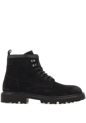 BOSS lace-up leather boots - Black