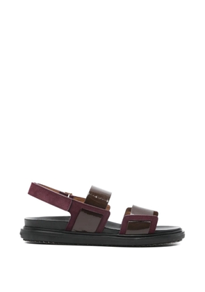Marni strap leather sandals - Brown