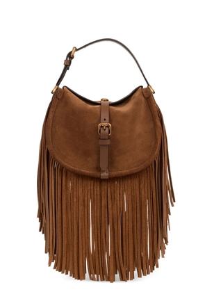 ETRO small Pony fringes shoulder bag - Brown