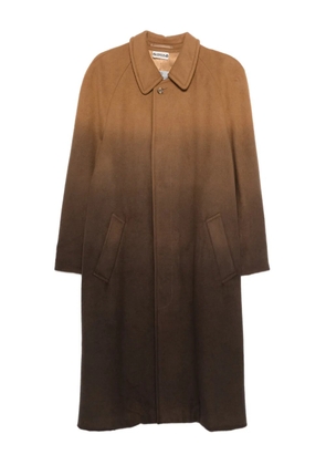 A.N.G.E.L.O. Vintage Upcycling virgin wool ombré coat - Brown