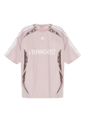 adidas Teamgeist sequin-panelled jersey - Pink