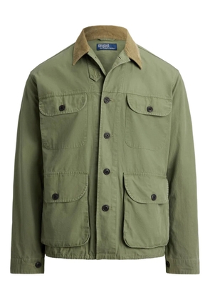 Polo Ralph Lauren corduroy-collar overshirt - Green