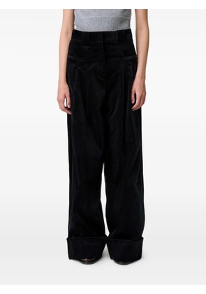 Claudie Pierlot high-waist wide-leg trousers - Black
