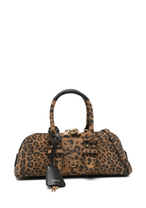 PINKO leopard-print tote bag - Brown
