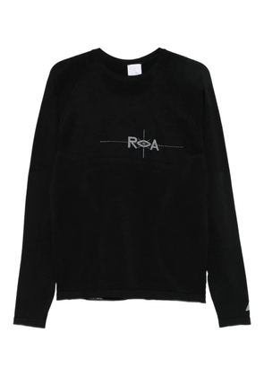 ROA logo long-sleeve top - Black