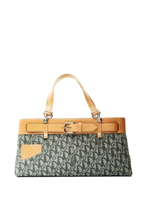 Christian Dior Pre-Owned 2011 canvas buckle handbag - Green
