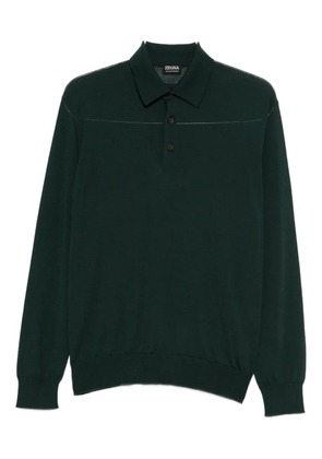 Zegna long-sleeve polo shirt - Green