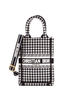 Christian Dior Pre-Owned Book Tote Phone Bag Embroidered Canvas Mini crossbody bag - Black