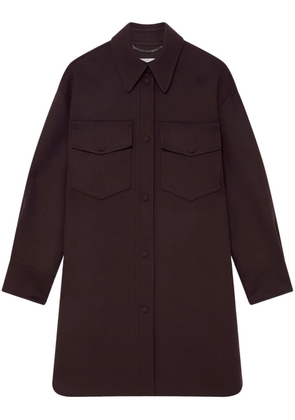 Stella McCartney press-stud fastening overshirt - Brown