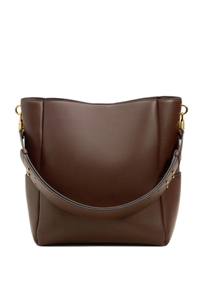 AMI Paris large Carrousel leather bucket bag - Brown