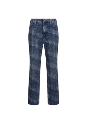 LIU JO rhinestone-embellishment straight-leg jeans - Blue