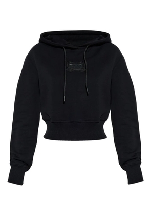 Versace Jeans Couture logo-patch hoodie - Black