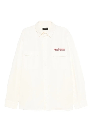 Willy Chavarria logo-print shirt - White