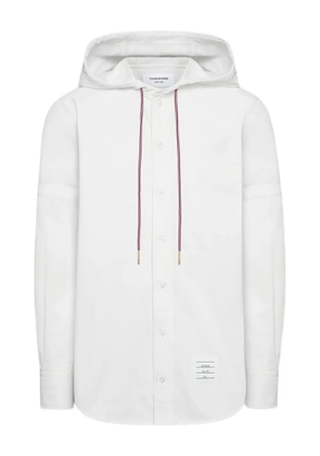 Thom Browne hooded armband shirt - White