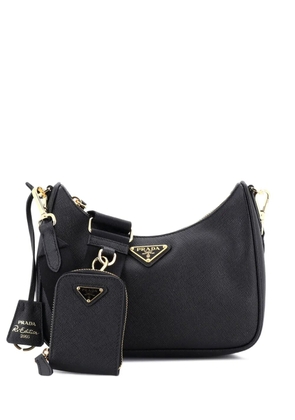 Prada Pre-Owned Re-Edition 2005 Shoulder Bag Saffiano Leather Small crossbody bag - Black
