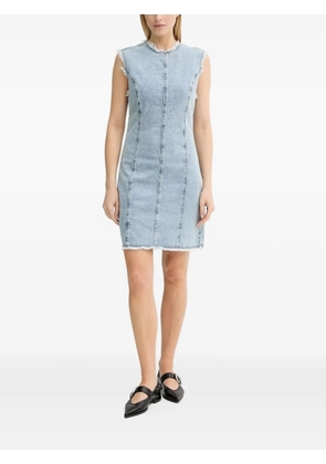 Gestuz GZdea frayed sleeveless denim mini dress - Blue
