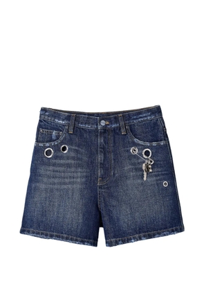 Marc Jacobs Grommet denim shorts - Blue