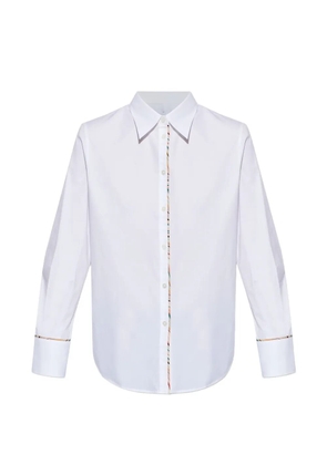 PS Paul Smith buttoned stripe-trim shirt - White