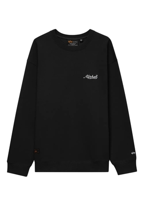 Alpha Industries tiger-print crew-neck sweatshirt - Black