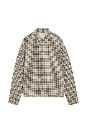 Studio Nicholson checked-pattern button-fastening shirt - Neutrals