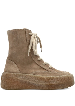 Vic Matie 70mm lace-up zip boots - Brown