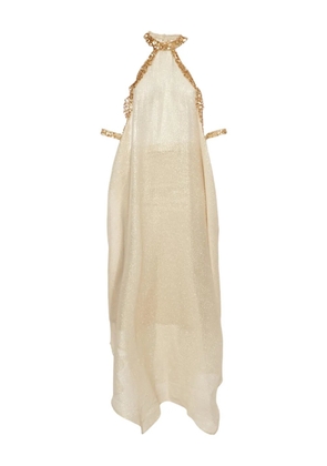SANA OSMANI sequin midi dress - Gold