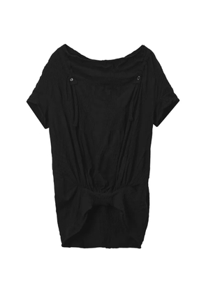 Y's textured T-shirt - Black