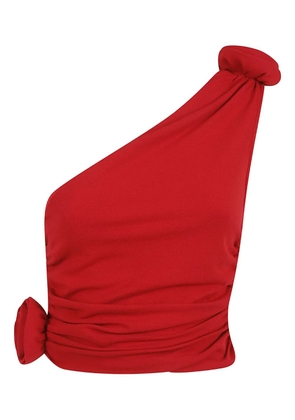 Magda Butrym knot-detail one-shoulder blouse - Red