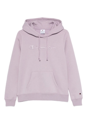 Champion embroidered-logo hoodie - Purple