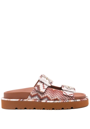 Missoni zigzag-woven sandals - Neutrals
