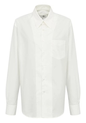 MM6 Maison Margiela slash-detail cotton shirt - White