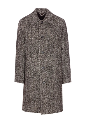 NN07 single-breasted buttoned coat - Brown