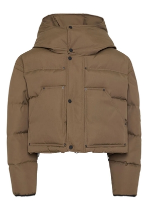DSQUARED2 cropped puffer jacket - Brown