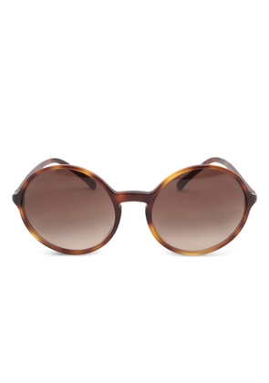 CHANEL Pre-Owned 2000-2020s round-frame sunglasses - Brown