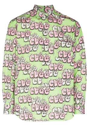 Comme Des Garçons Shirt x KAWS graphic-print shirt - Green