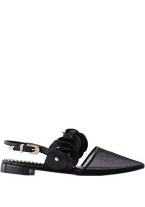 Toga Pulla leather ballerina shoes - Black