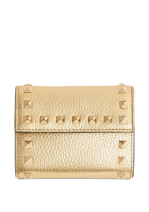 Valentino Garavani Rockstud trifold wallet - Gold