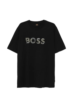 BOSS camouflage-logo T-shirt - Black