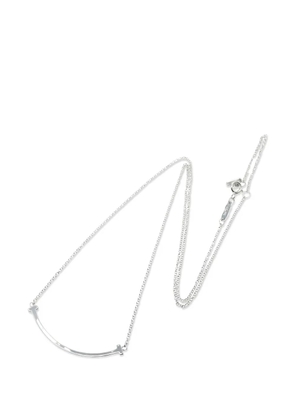 Tiffany & Co Eyewear 2010s small T-smile necklace - Silver