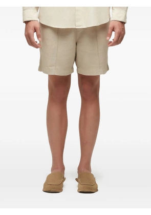 Osklen linen bermuda shorts - Neutrals