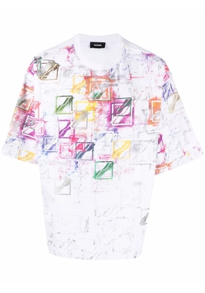 We11done graphic logo-print cotton T-shirt - White