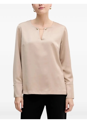 Joseph Ribkoff keyhole cuff-detail blouse - Neutrals