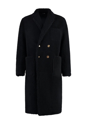 Thom Browne shearling overcoat - Black